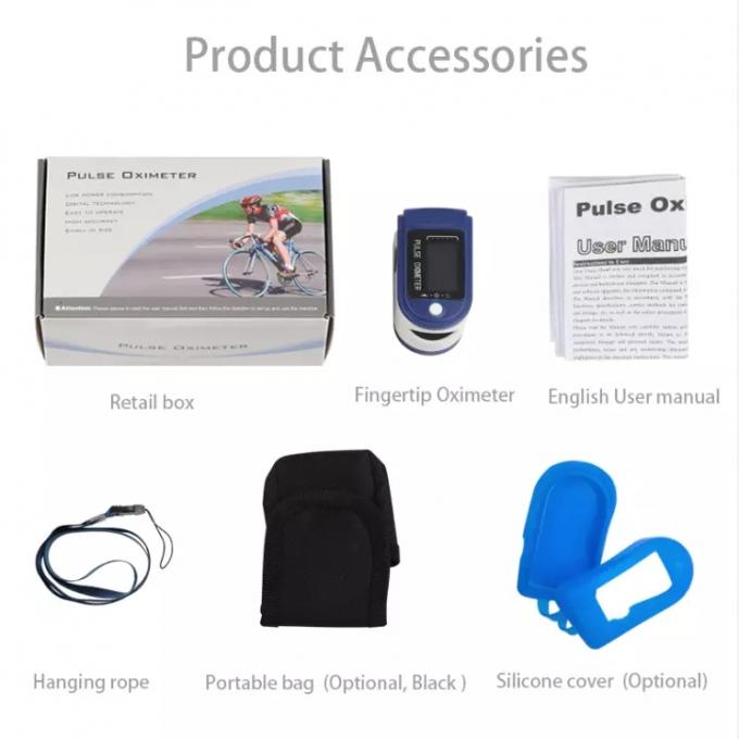 1.5V*2 FCC Rohs Fingertip Pulse Oximeter Digital Tube Home Oxygen