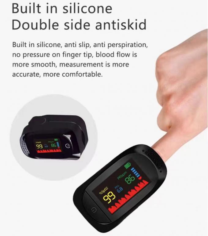 1.5V*2 49.5g Fingertip Pulse Oximeter ABS Heart Rate Monitor Finger Clip
