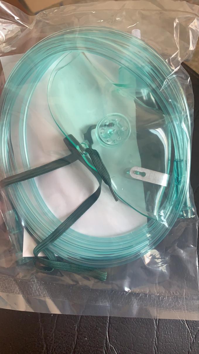 EO 8 LPM Hospital Oxygen Mask 2M Tubing Disposal Oxygen Mask