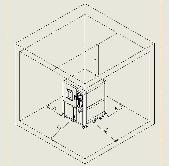 6m³ High Low Temperature Humidity Walk In Environmental Test Chamber