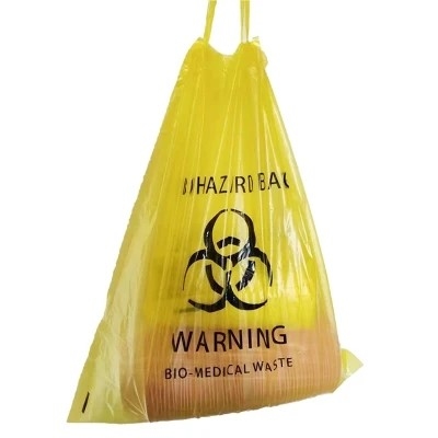 Biodegradable Disposable LDPE / HDPE Biohazard Garbage Bags