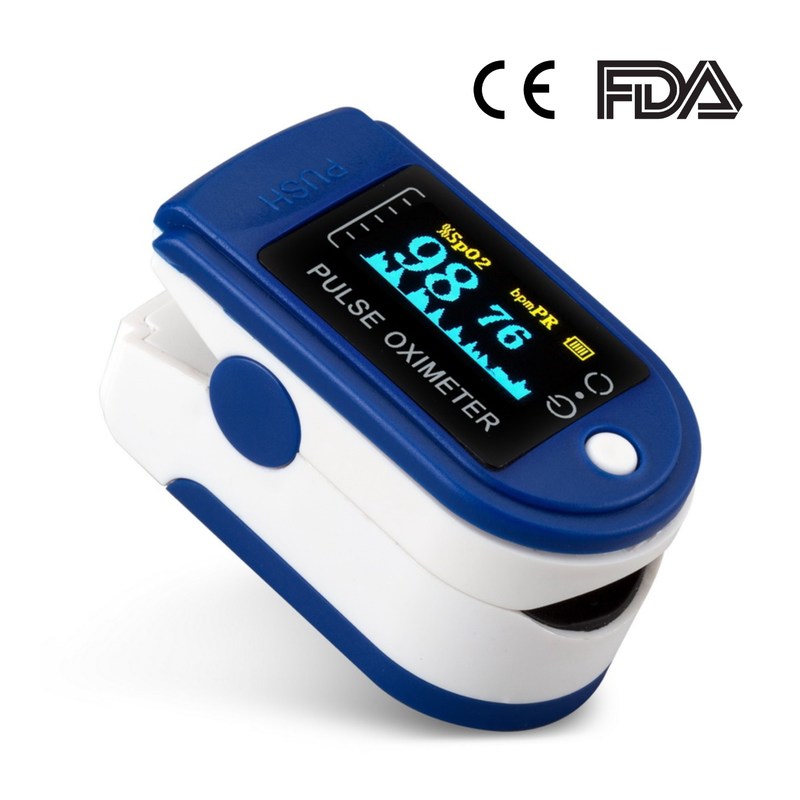 1.5V*2 FCC Rohs Fingertip Pulse Oximeter Digital Tube Home Oxygen