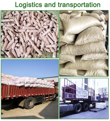 100% Sawdust Biomass Wood Fuel Pellets 15kg Bags Over 85% Purity