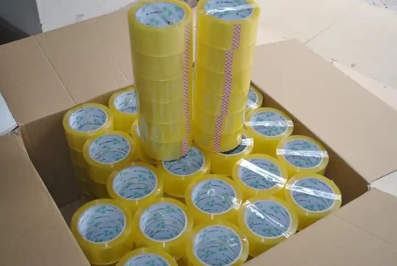 Custom Logo Acrylic Clear Packing Tape , OEM Adhesive Clear Tape