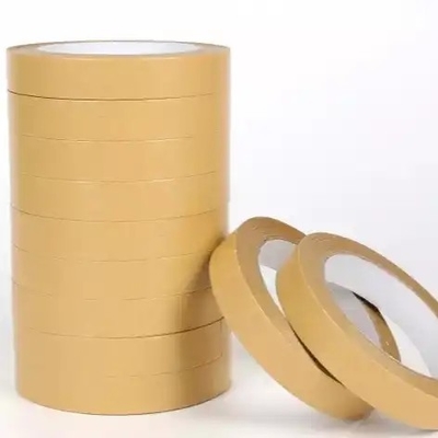 Custom Logo Printed Kraft Packaging Tape Self Adhesive Craft Kraft Paper Tape OEM