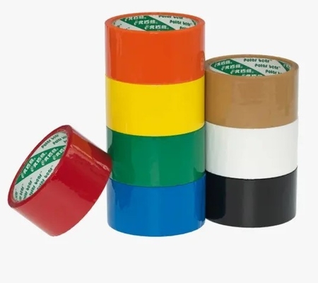 35-50 Micron Color Packing Tape , Adhesive Light Packing Transparent Tape