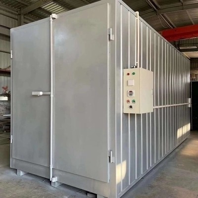 Curing Industrial Powder Coating Oven With Overhead Conveyor Track