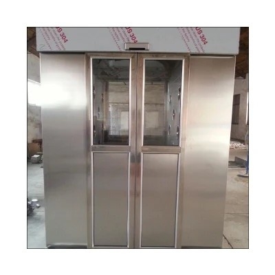 Automatic Push Door Stainless Steel Air Shower With Air Interlocking System