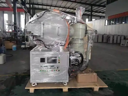 A Vacuum Furnace Used In A Factory For Sintering Metal Parts At High Temperature