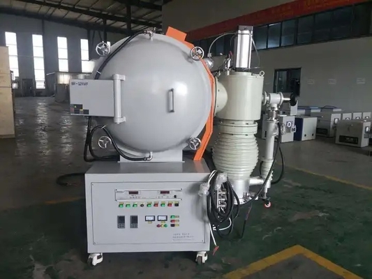 A Vacuum Furnace Used In A Factory For Sintering Metal Parts At High Temperature