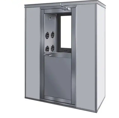 Automatic Blow Cleanroom Air Shower , Air Shower Room With Interlock Swing Door