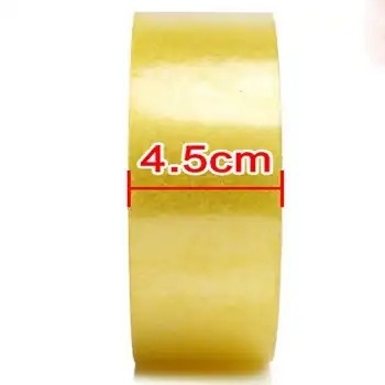 Large Roll Yellow Transparent Packing Tape Logistics Express Carton Sealing