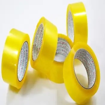 Large Roll Yellow Transparent Packing Tape Logistics Express Carton Sealing