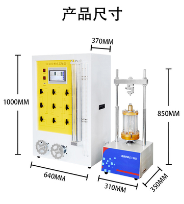 Strain Controlled Triaxial Apparatus For Testing Soil Sample Strength
