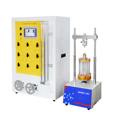 Strain Controlled Triaxial Apparatus For Testing Soil Sample Strength