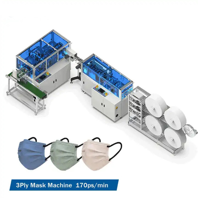 Automatic Disposable Mask Machine Maximum Speed 170 / Min