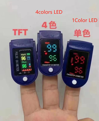 Safe 58*32*33.2mm 1060hPa Pulse Oximeter With Heart Rate Monitor Dual Color OLED