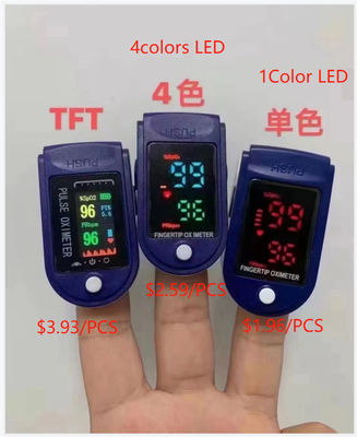 Safe 58*32*33.2mm 1060hPa Pulse Oximeter With Heart Rate Monitor Dual Color OLED