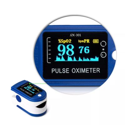 Portable 128*64 ABS Fingertip Pulse Oximeter Home Pulse Rate Monitor Oled Display