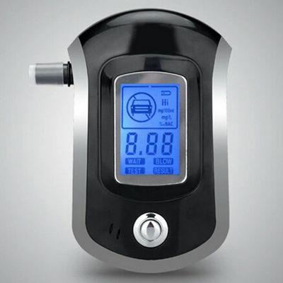 LCD Display Quick Analysis Breath Alcohol Tester With Mouthpiece