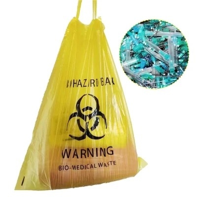 Biodegradable Disposable LDPE / HDPE Biohazard Garbage Bags