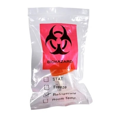 3 / 4 Layers Clear LDPE Medical Autoclavable Biohazard Bags For Specimen Collection